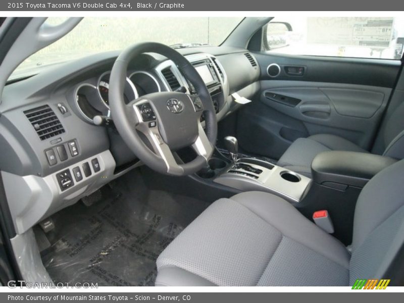 Black / Graphite 2015 Toyota Tacoma V6 Double Cab 4x4