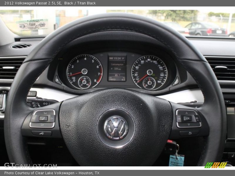 Black / Titan Black 2012 Volkswagen Passat 2.5L SE