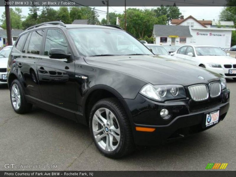 Jet Black / Tobacco 2007 BMW X3 3.0si