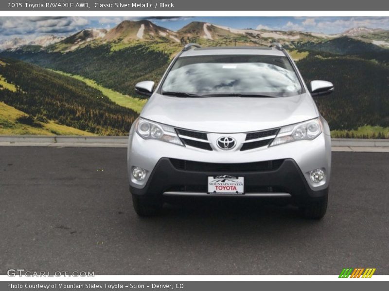 Classic Silver Metallic / Black 2015 Toyota RAV4 XLE AWD