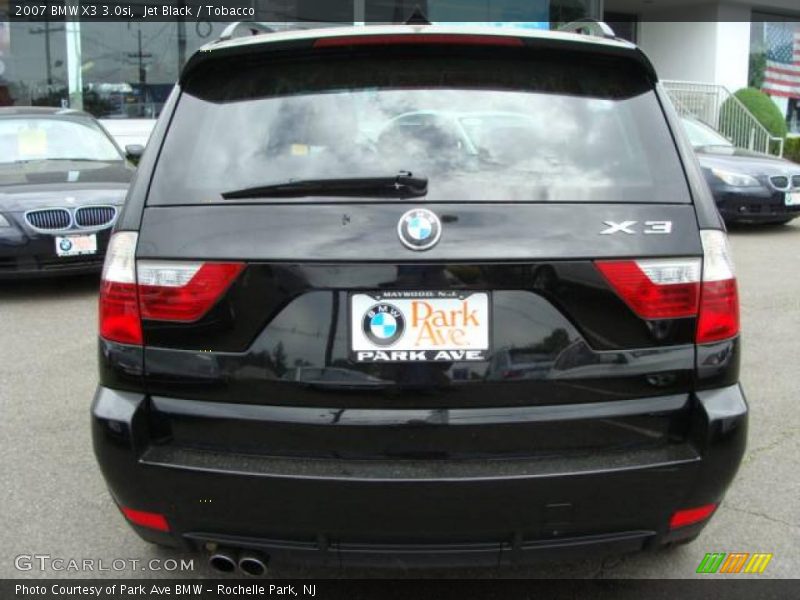 Jet Black / Tobacco 2007 BMW X3 3.0si