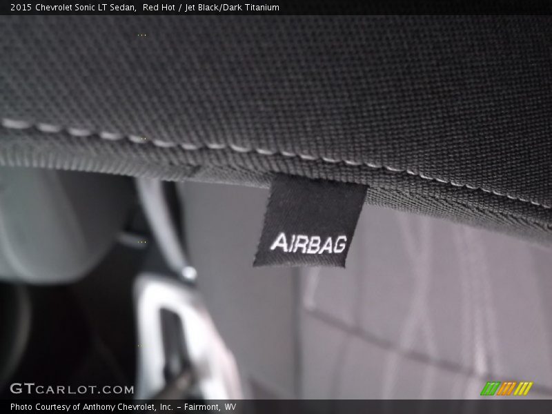Red Hot / Jet Black/Dark Titanium 2015 Chevrolet Sonic LT Sedan