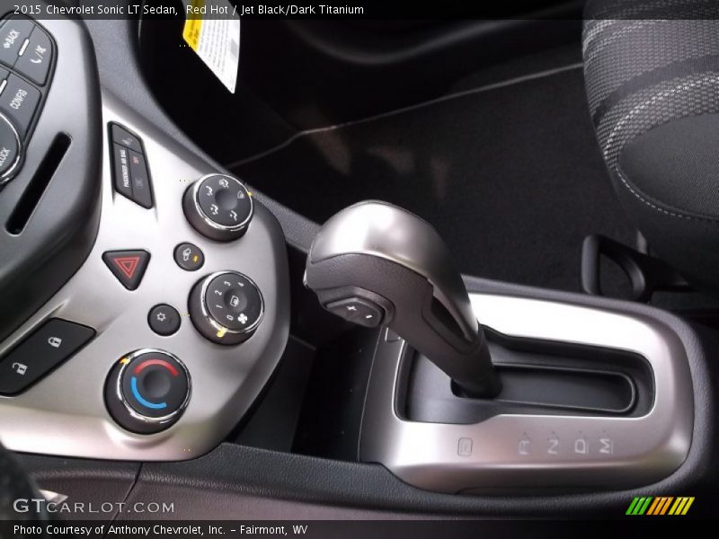 Red Hot / Jet Black/Dark Titanium 2015 Chevrolet Sonic LT Sedan