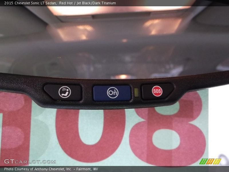 Red Hot / Jet Black/Dark Titanium 2015 Chevrolet Sonic LT Sedan