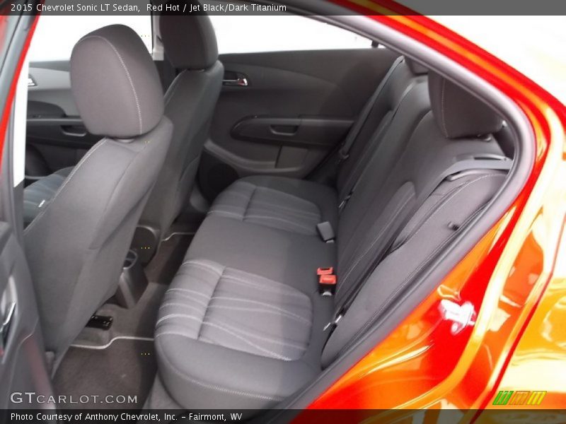 Red Hot / Jet Black/Dark Titanium 2015 Chevrolet Sonic LT Sedan