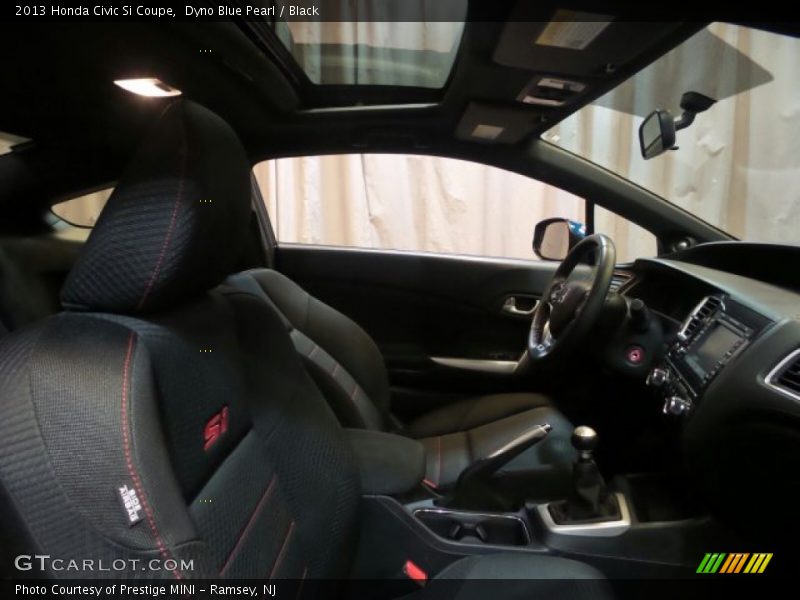 Dyno Blue Pearl / Black 2013 Honda Civic Si Coupe