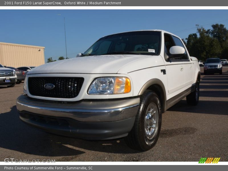 Oxford White / Medium Parchment 2001 Ford F150 Lariat SuperCrew