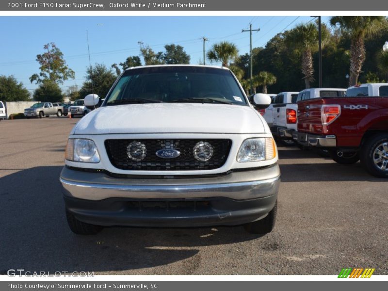 Oxford White / Medium Parchment 2001 Ford F150 Lariat SuperCrew