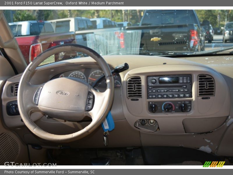 Oxford White / Medium Parchment 2001 Ford F150 Lariat SuperCrew
