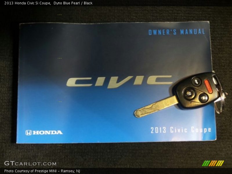 Dyno Blue Pearl / Black 2013 Honda Civic Si Coupe