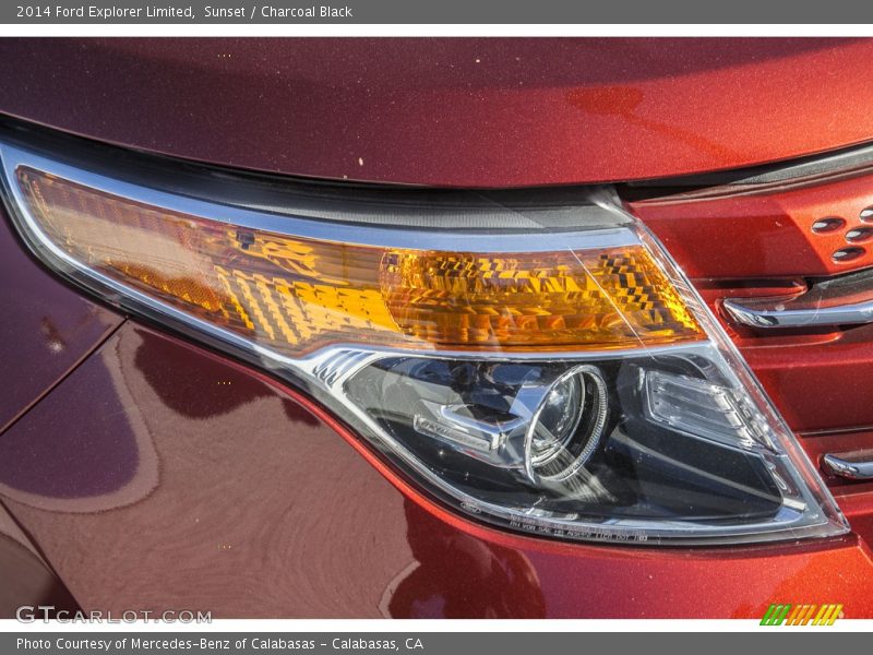 Sunset / Charcoal Black 2014 Ford Explorer Limited