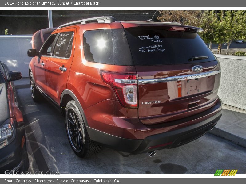 Sunset / Charcoal Black 2014 Ford Explorer Limited
