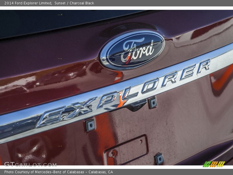 Sunset / Charcoal Black 2014 Ford Explorer Limited