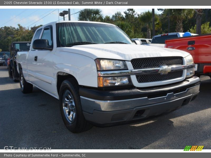 Summit White / Dark Charcoal 2005 Chevrolet Silverado 1500 LS Extended Cab