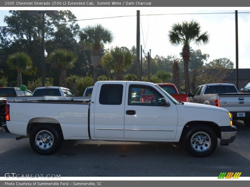 Summit White / Dark Charcoal 2005 Chevrolet Silverado 1500 LS Extended Cab
