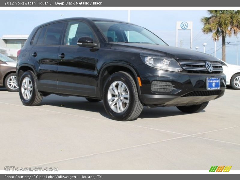 Deep Black Metallic / Black 2012 Volkswagen Tiguan S