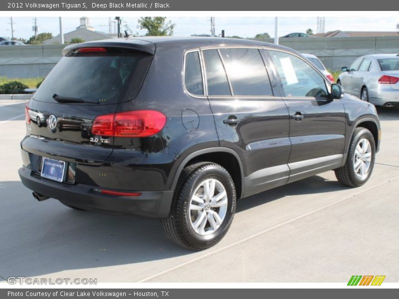 Deep Black Metallic / Black 2012 Volkswagen Tiguan S