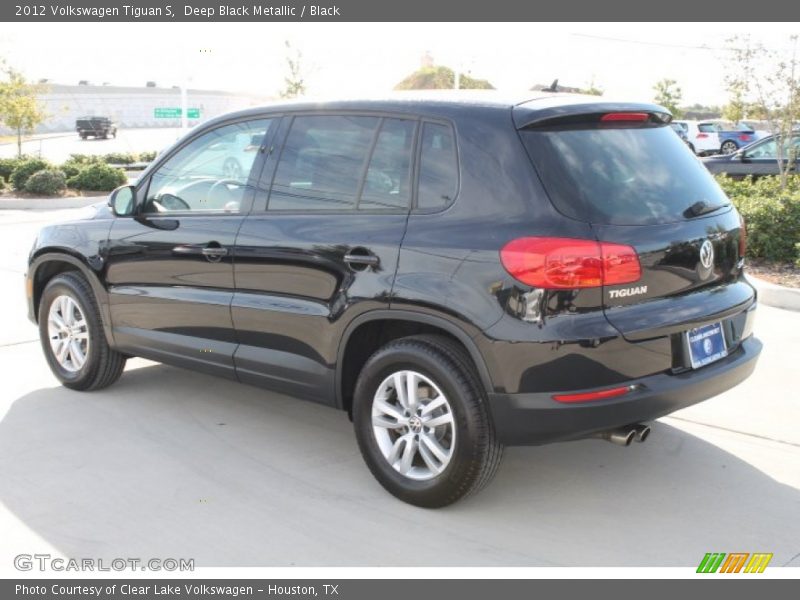 Deep Black Metallic / Black 2012 Volkswagen Tiguan S
