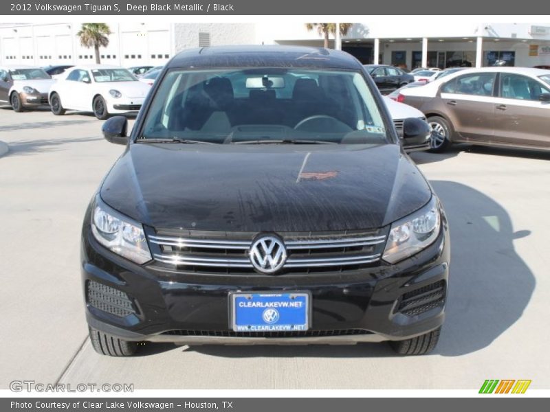 Deep Black Metallic / Black 2012 Volkswagen Tiguan S