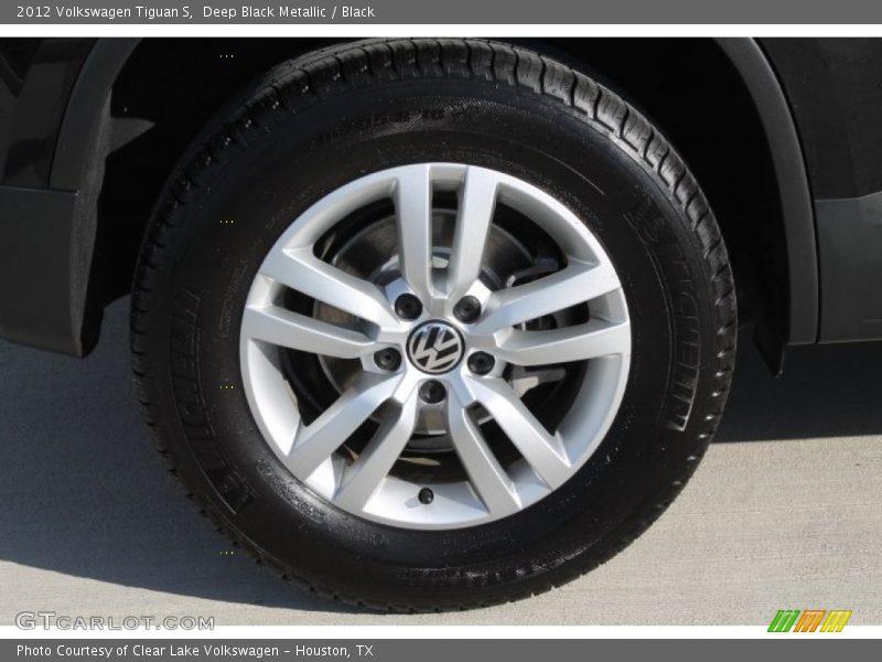 Deep Black Metallic / Black 2012 Volkswagen Tiguan S