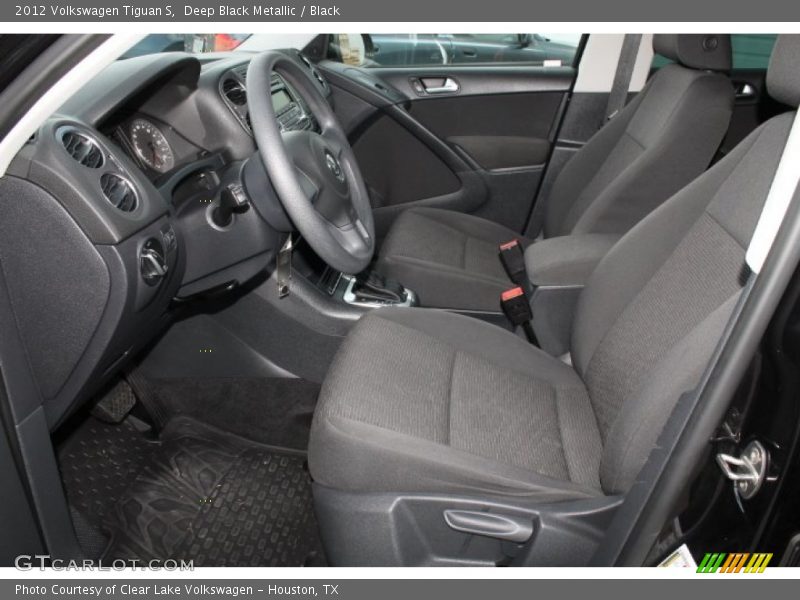 Deep Black Metallic / Black 2012 Volkswagen Tiguan S