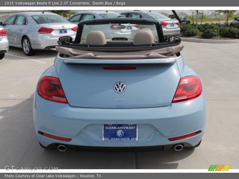 Denim Blue / Beige 2015 Volkswagen Beetle R Line 2.0T Convertible