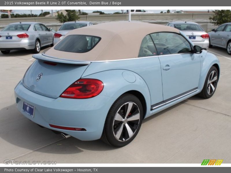 Denim Blue / Beige 2015 Volkswagen Beetle R Line 2.0T Convertible