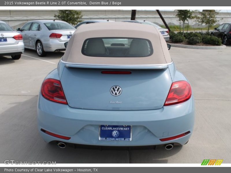 Denim Blue / Beige 2015 Volkswagen Beetle R Line 2.0T Convertible