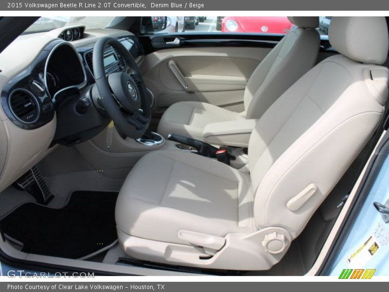 Denim Blue / Beige 2015 Volkswagen Beetle R Line 2.0T Convertible