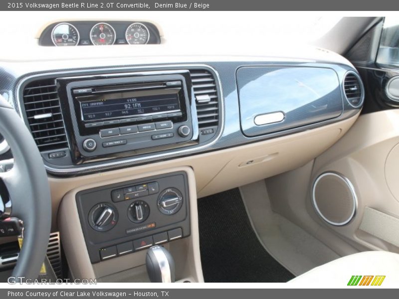 Denim Blue / Beige 2015 Volkswagen Beetle R Line 2.0T Convertible