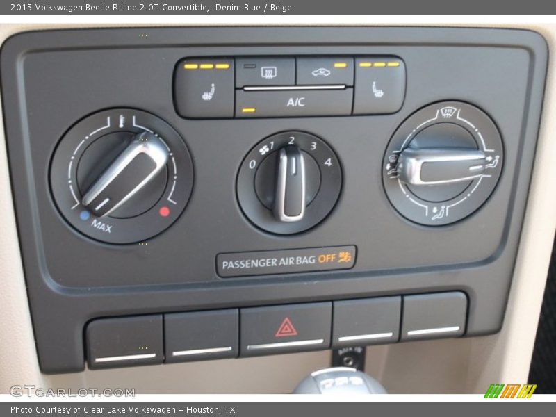 Controls of 2015 Beetle R Line 2.0T Convertible