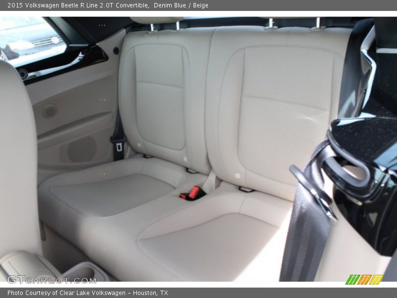 Rear Seat of 2015 Beetle R Line 2.0T Convertible