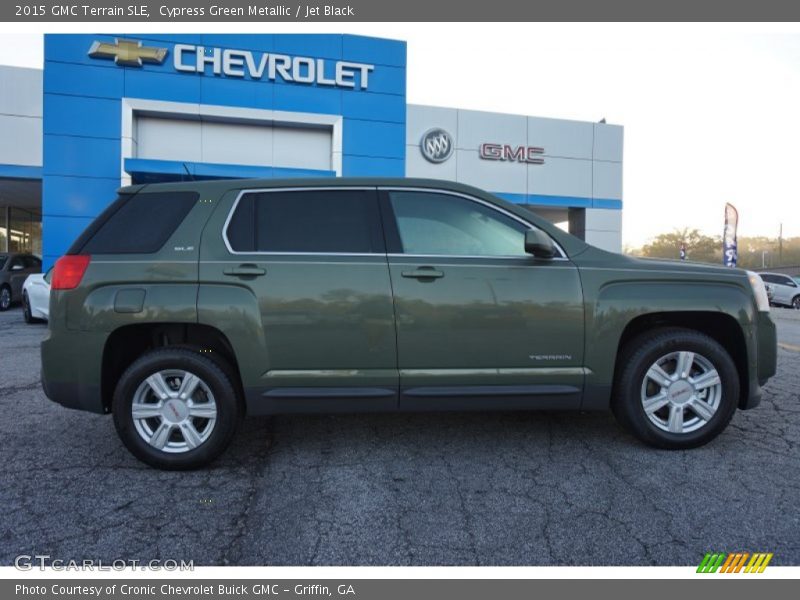 Cypress Green Metallic / Jet Black 2015 GMC Terrain SLE