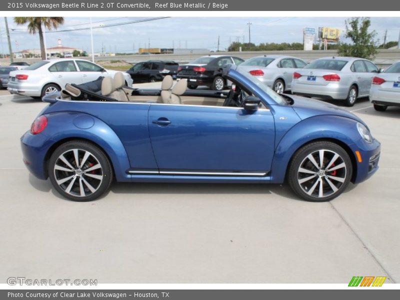  2015 Beetle R Line 2.0T Convertible Reef Blue Metallic
