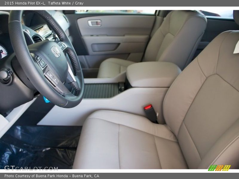 Taffeta White / Gray 2015 Honda Pilot EX-L