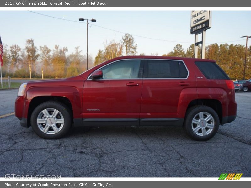 Crystal Red Tintcoat / Jet Black 2015 GMC Terrain SLE