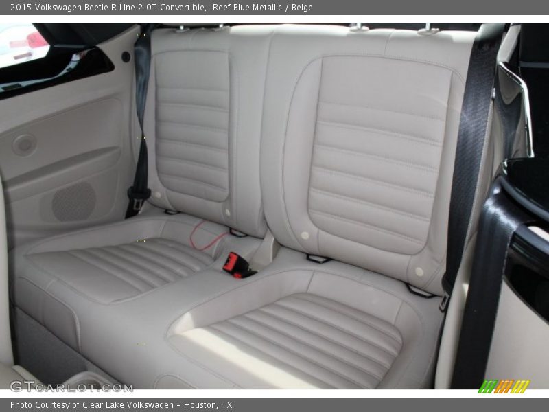 Rear Seat of 2015 Beetle R Line 2.0T Convertible