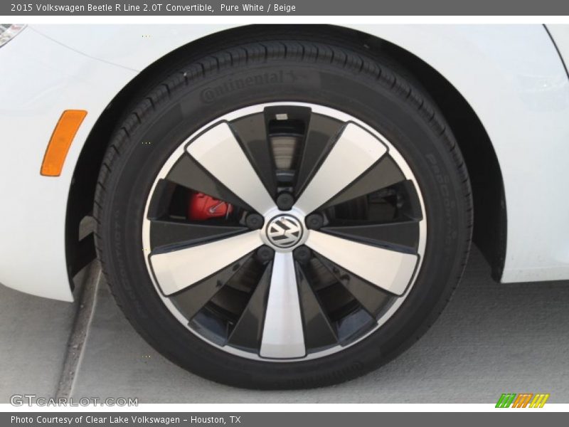 Pure White / Beige 2015 Volkswagen Beetle R Line 2.0T Convertible