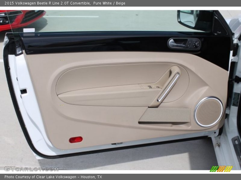Pure White / Beige 2015 Volkswagen Beetle R Line 2.0T Convertible