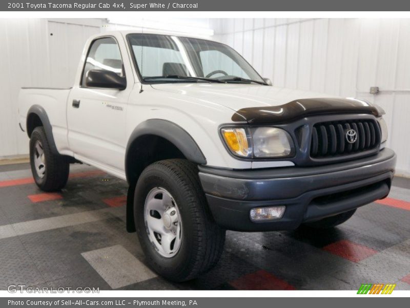 Super White / Charcoal 2001 Toyota Tacoma Regular Cab 4x4