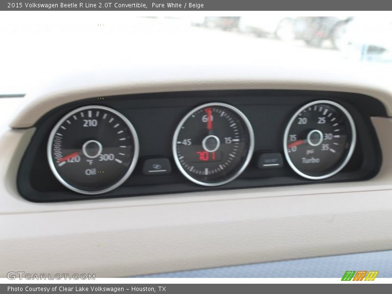 Pure White / Beige 2015 Volkswagen Beetle R Line 2.0T Convertible