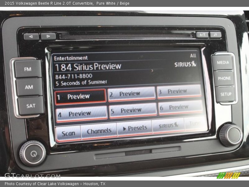 Pure White / Beige 2015 Volkswagen Beetle R Line 2.0T Convertible