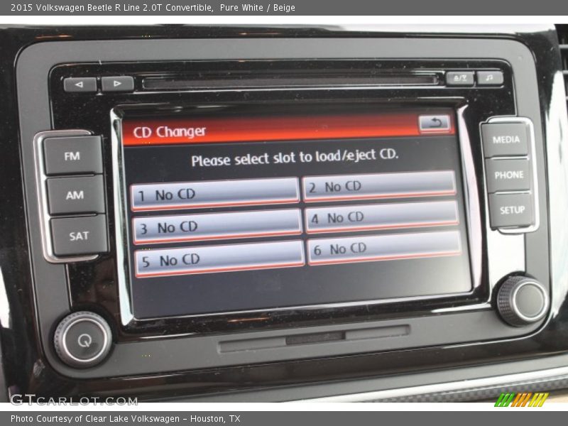 Pure White / Beige 2015 Volkswagen Beetle R Line 2.0T Convertible