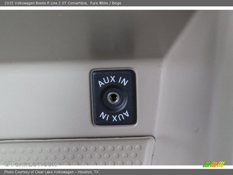 Pure White / Beige 2015 Volkswagen Beetle R Line 2.0T Convertible
