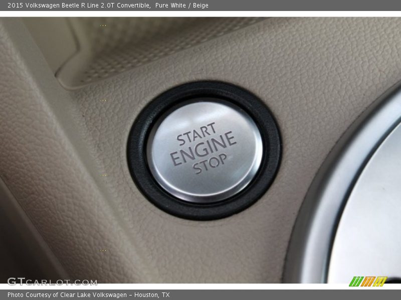 Pure White / Beige 2015 Volkswagen Beetle R Line 2.0T Convertible