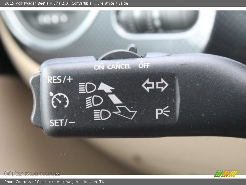 Pure White / Beige 2015 Volkswagen Beetle R Line 2.0T Convertible