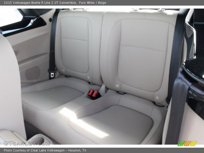Pure White / Beige 2015 Volkswagen Beetle R Line 2.0T Convertible
