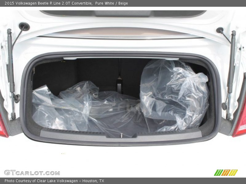 Pure White / Beige 2015 Volkswagen Beetle R Line 2.0T Convertible