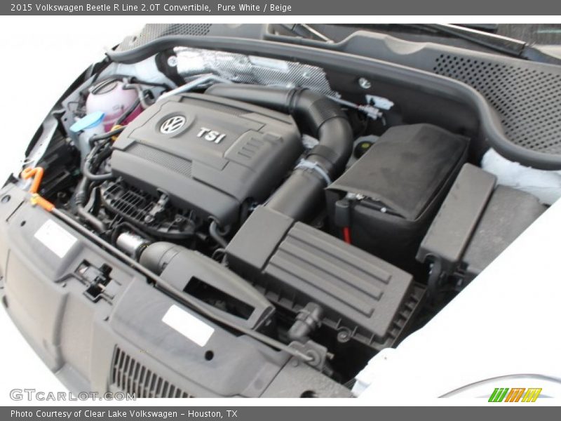 Pure White / Beige 2015 Volkswagen Beetle R Line 2.0T Convertible
