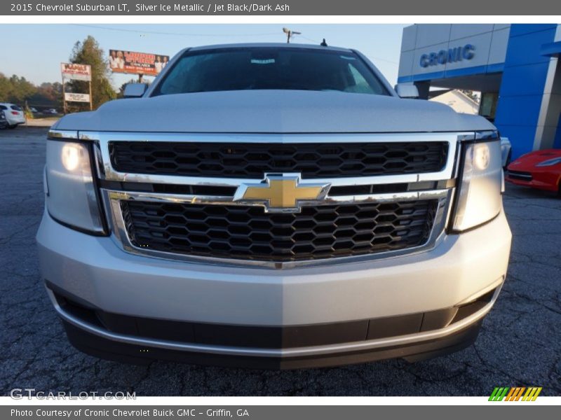 Silver Ice Metallic / Jet Black/Dark Ash 2015 Chevrolet Suburban LT